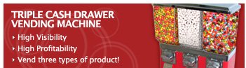 Featured - Triple Cash Vending Machine